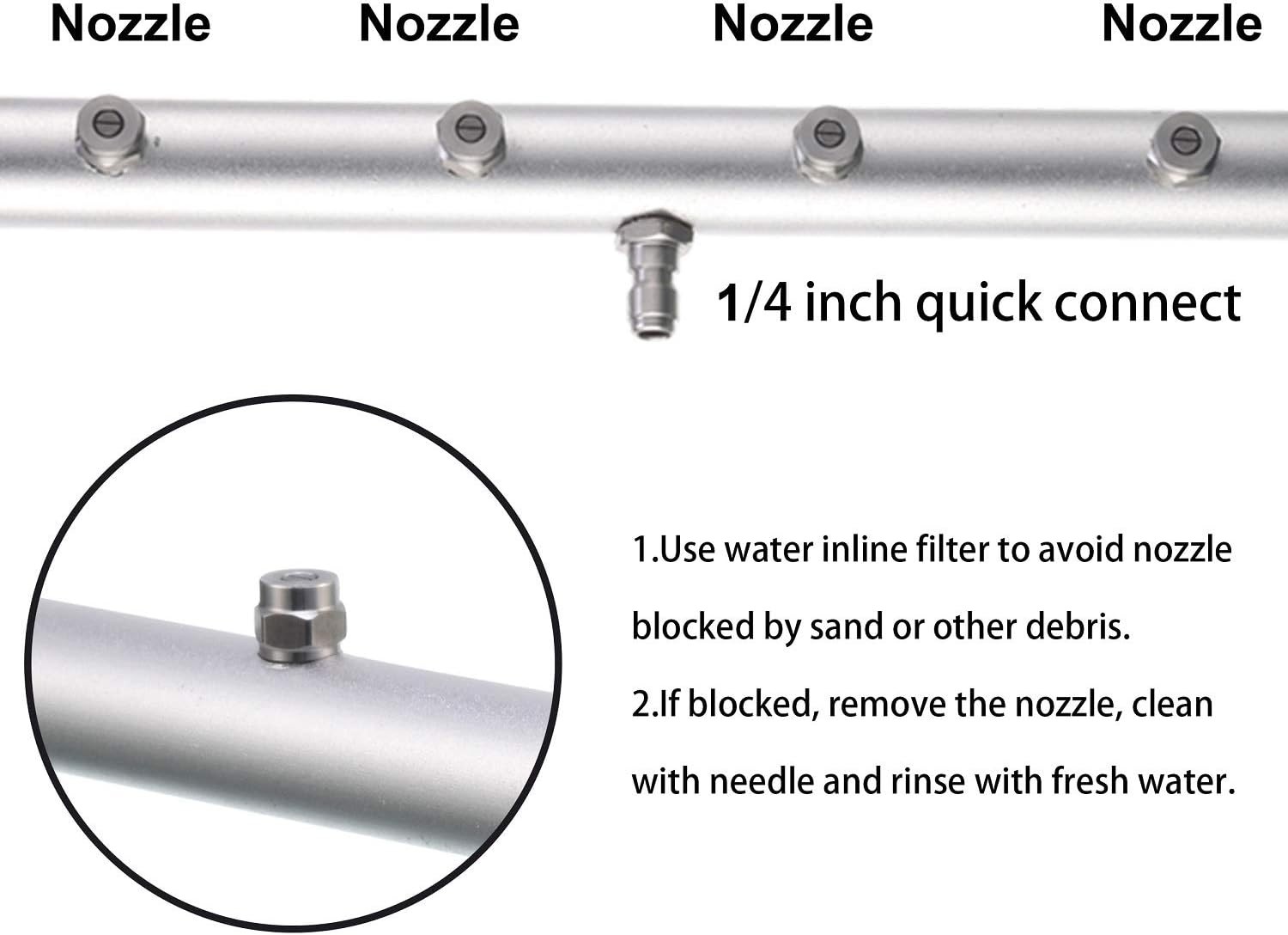 Pressure Washer Undercarriage Cleaner, 16 Inch, 4000 PSI Extension Wand