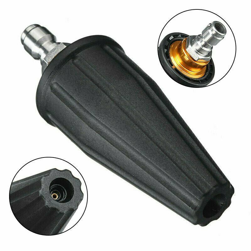 1/4″ High Pressure Washer Rotating Turbo Nozzle Spray Tip 3600psi Quick Connect