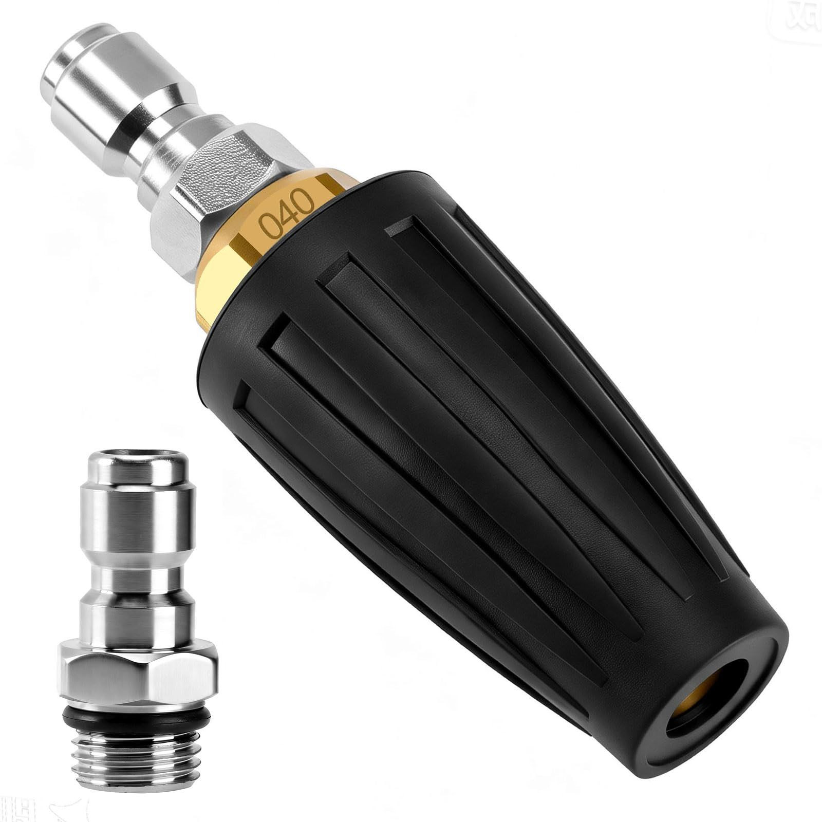 FIDISP Pressure Washer Turbo Nozzle 4000 PSI, 4.0 GPM Rotating Power Washer…