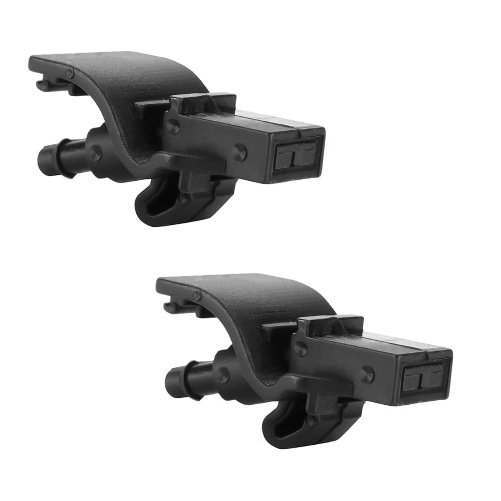 Front Windshield Washer Nozzles Wiper Spray 4.33 x 3.34 x 1.18 inches, Black