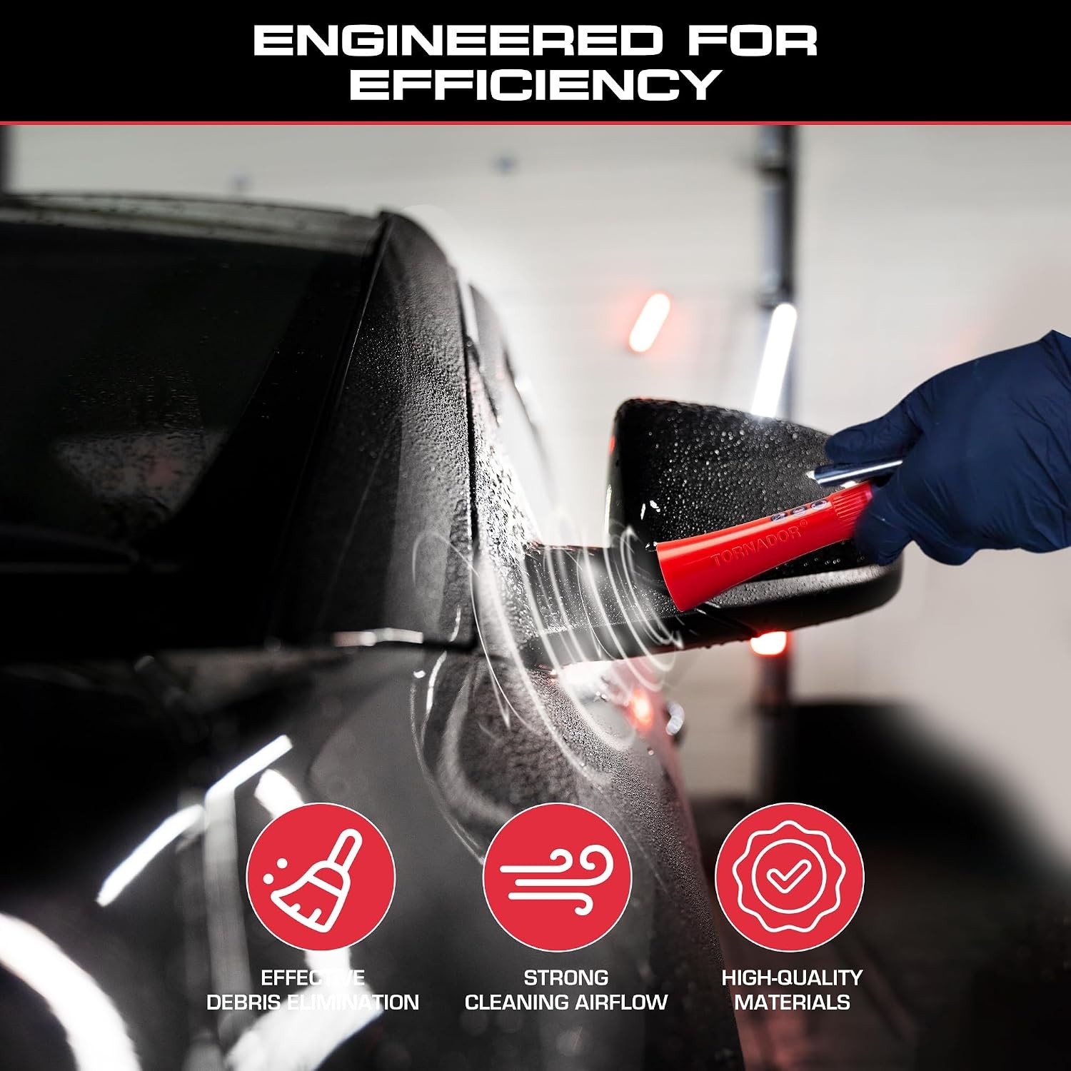 Mini Tornador Z-007 Compact High Pressure Car Cleaning Tool Kit Ergonomic Design