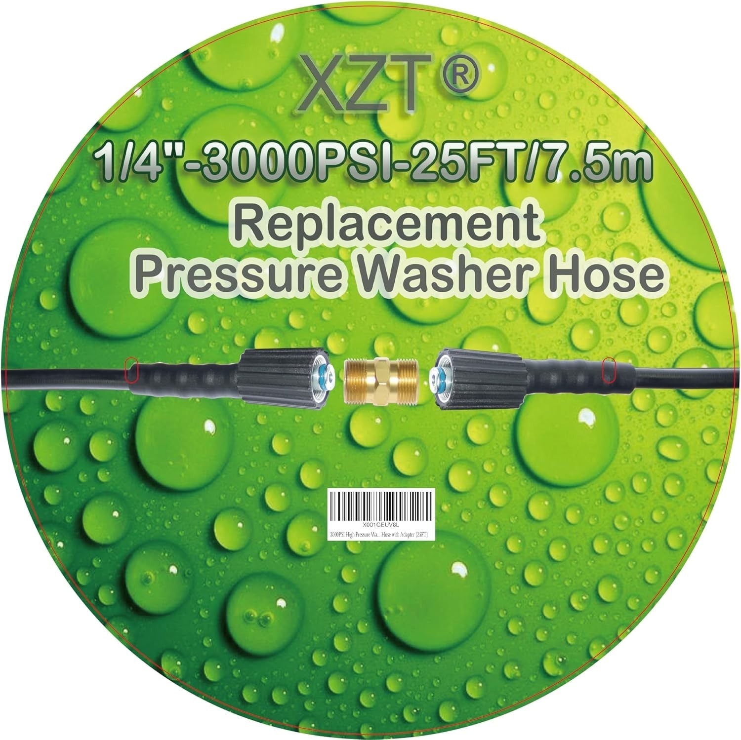 25-Foot Pressure Washer Hose for 3000Psi Craftsman Generac Greenworks Dusichin