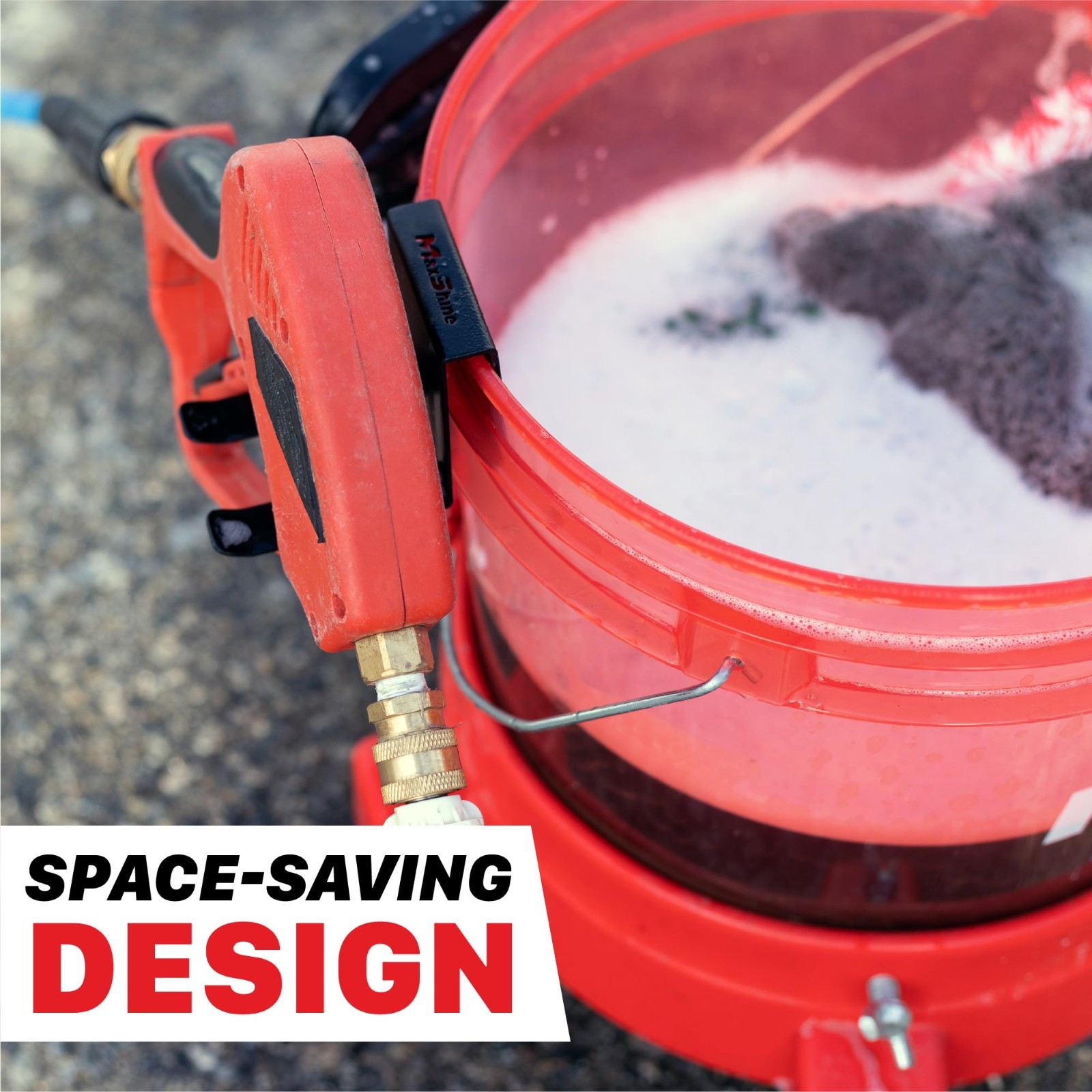 Universal Foam Cannon Bucket Mount – Durable Holder for Car Detailing & Garage S