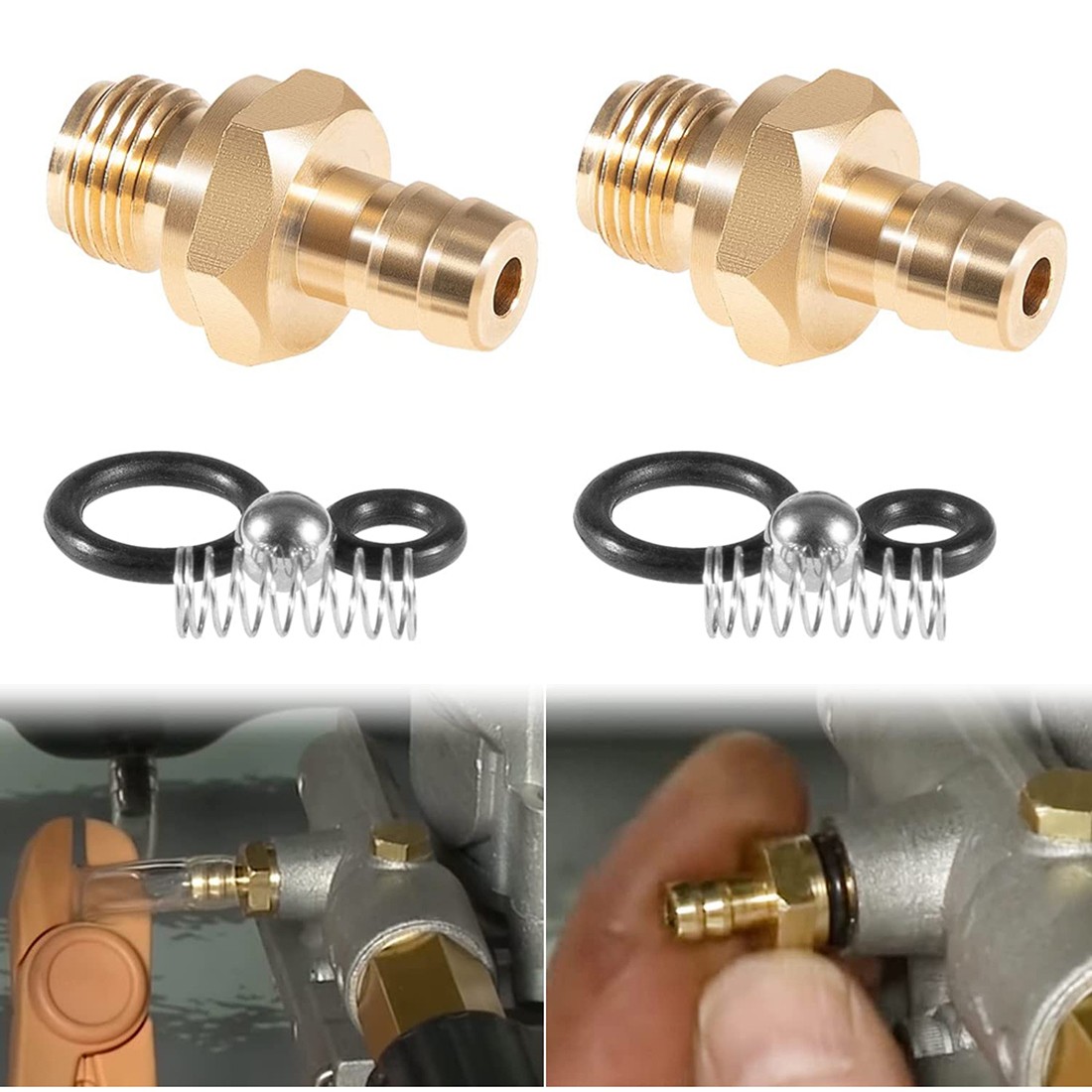 2pc Chemical Soap Injector Pressure Washer For Briggs Stratton 190593GS 190635GS