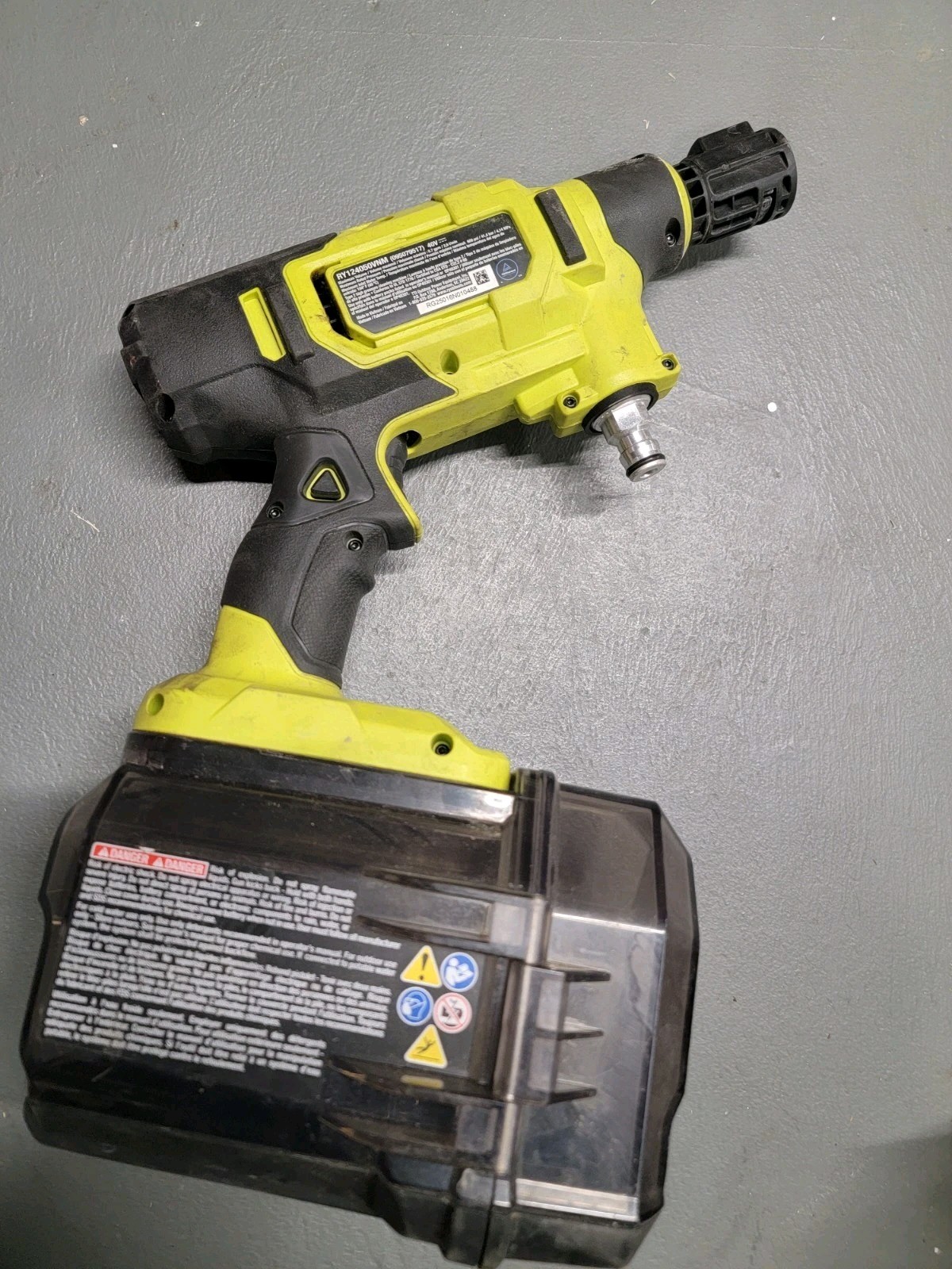 Ryobi RY124050VNM 40V Brushless EZClean Power Cleaner FOR PARTS OR REPAIR ONLY
