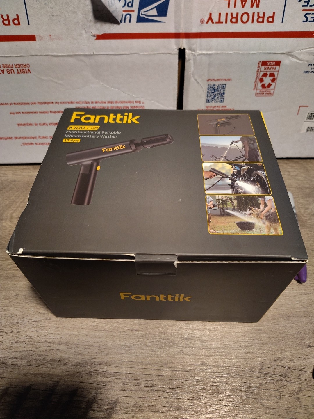 Fanttik K100 Portable Cordless Flip Sprayer, 5-in-1 Nozzle, 174 PSI