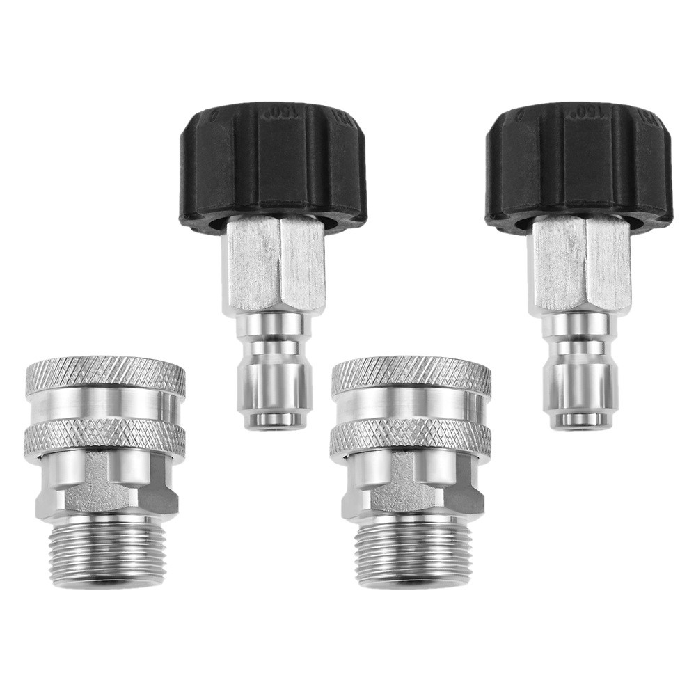 4Pcs Pressure Washer Adapter Set Quick Connect Kit Compatible with Guns Hoses
