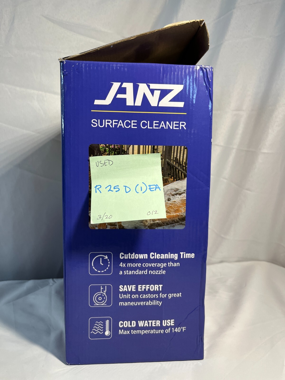 Janz SC-001 Silver 14 Inch Pressure Washer Surface Cleaner With 4 Wheels