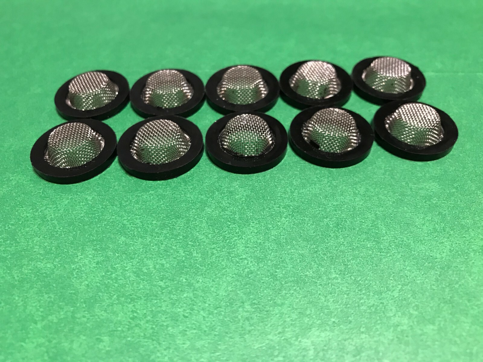 Silicone Rubber Standard Garden Hose Washer Seal With 304 SS- Filter (10 pack)