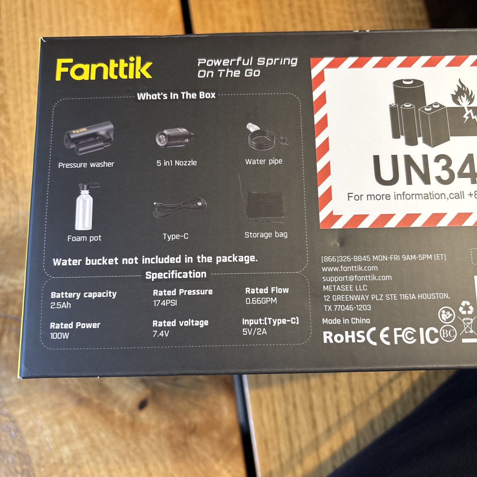 Fanttik K100 Flip Portable Cordless Electric Sprayer, Foldable Pressure Washer