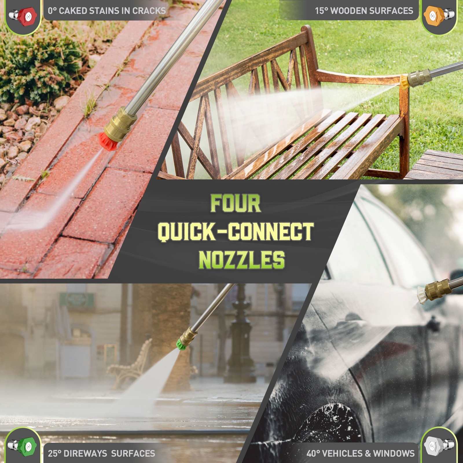 4200PSI 2.0GPM High Pressure Power Washer Portable Electric Cleaner Machine