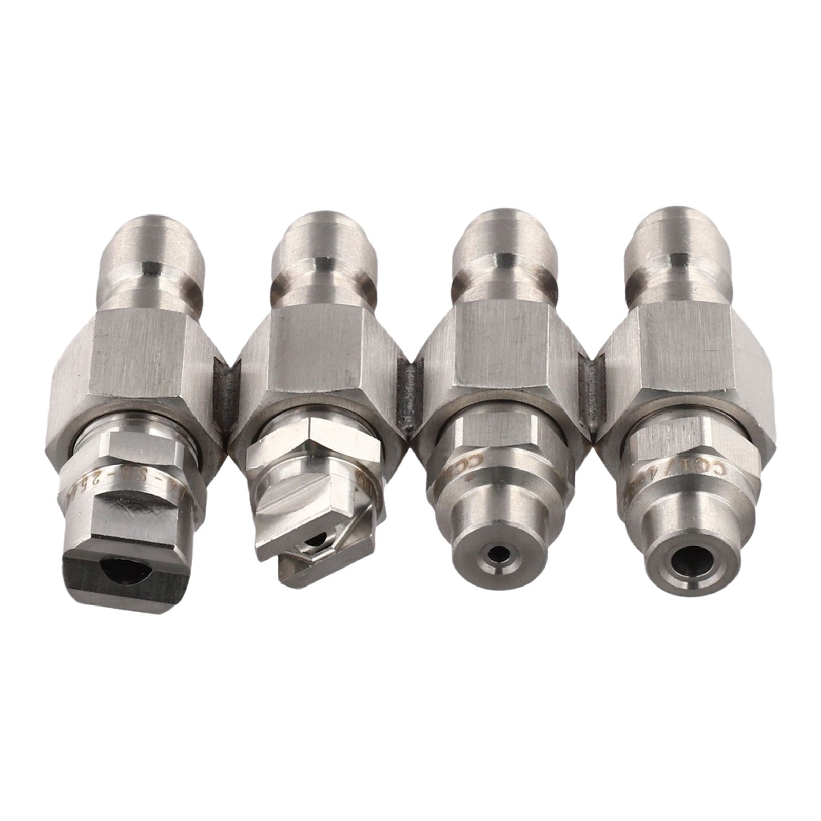 Four Row Stainless Steel Nozzle Compatible with 2 4 GPM Pressure Washers