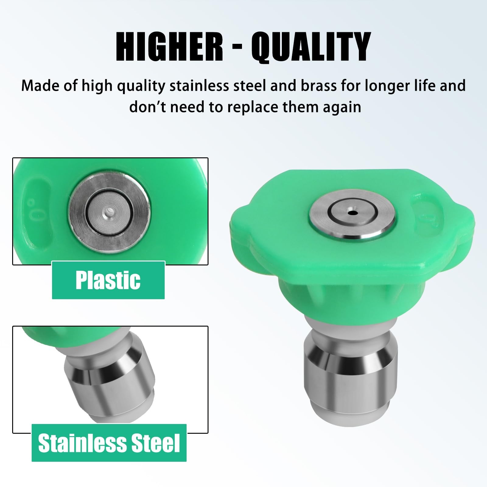 Pressure Washer Nozzles Tips – with Nozzle Holder, 1/4 Inch Quick Connect for…