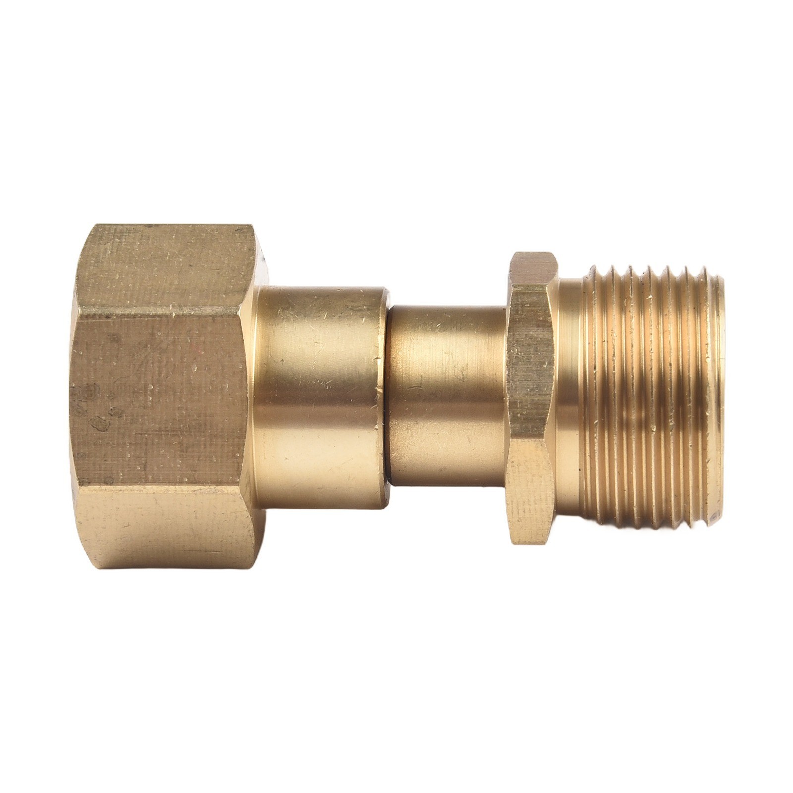 1pc Washer Adapter M22 14mm Thread Fitting Swivel Joint 1pc For Pressure Washers