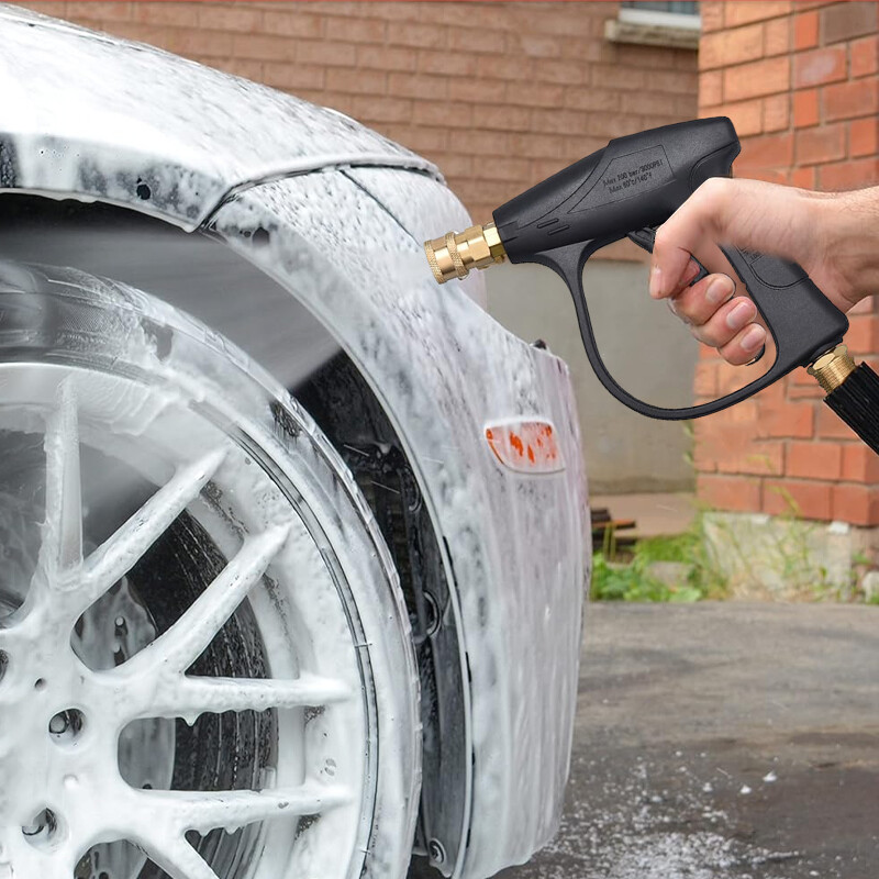 Car High Pressure Wash Water Gun Fan Shaped Quick Connector Nozzles Accessories