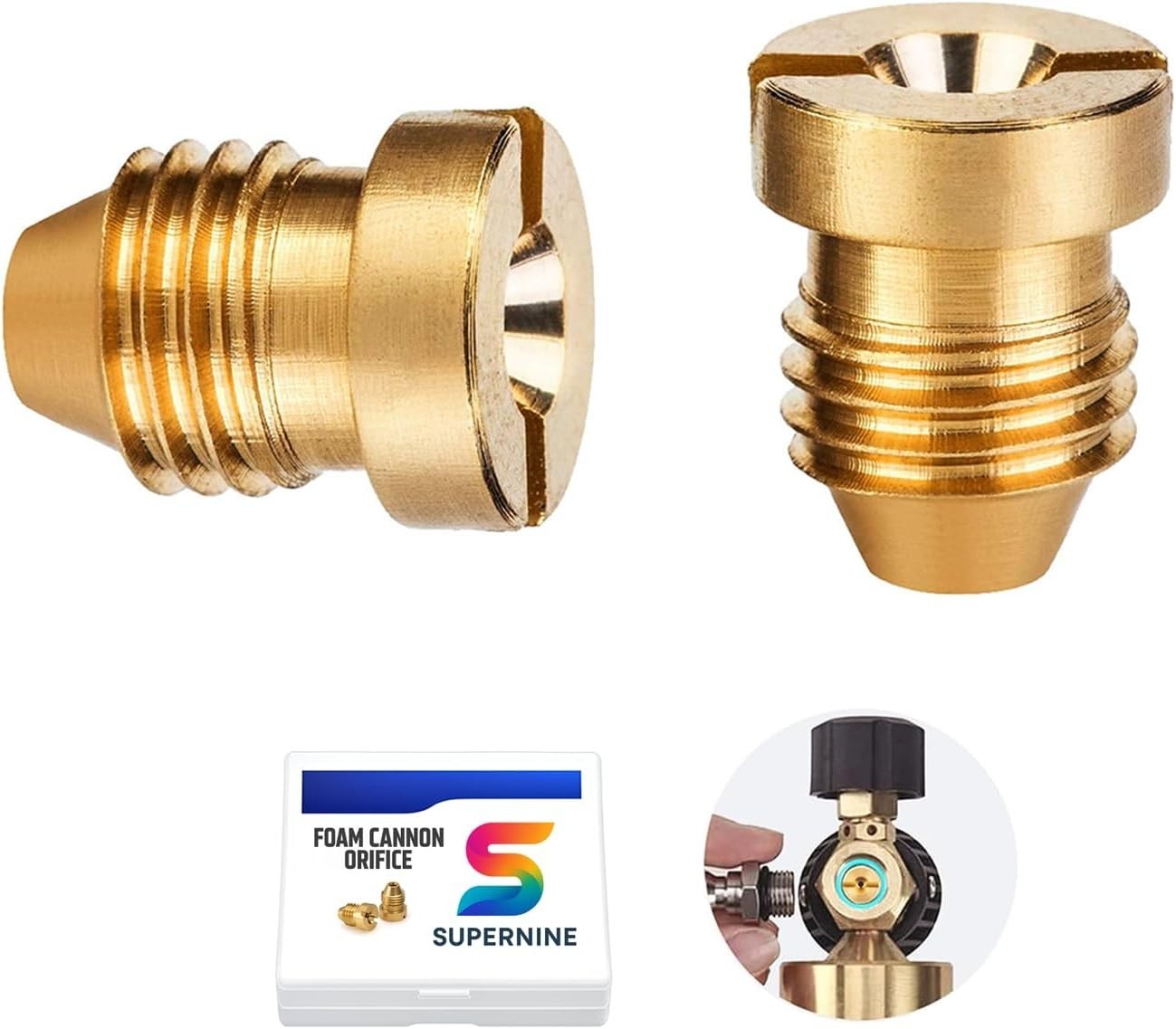 2PCS 1.1mm Foam Cannon Nozzle Tips for Car Wash & Garden Hose