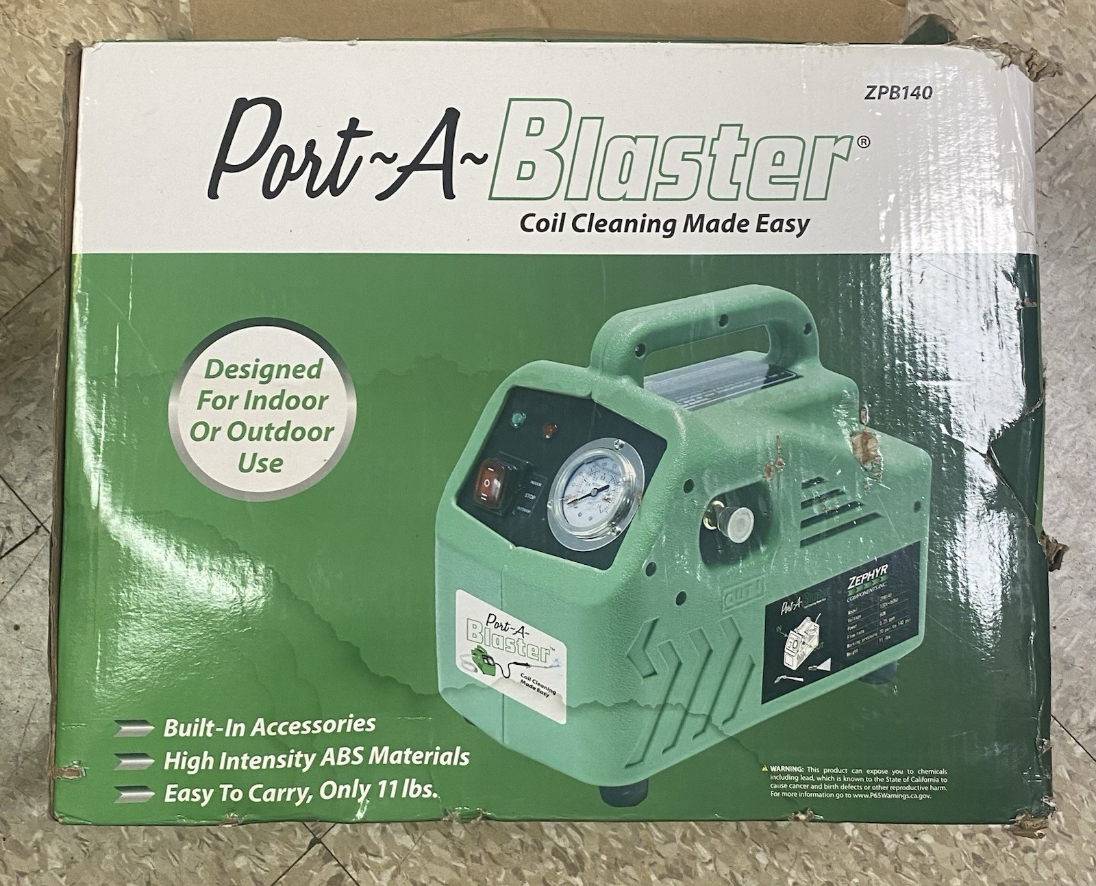 Works See Pics ZPB140 Port A Blaster HVAC Coil Cleaning Portable Pressure Washer