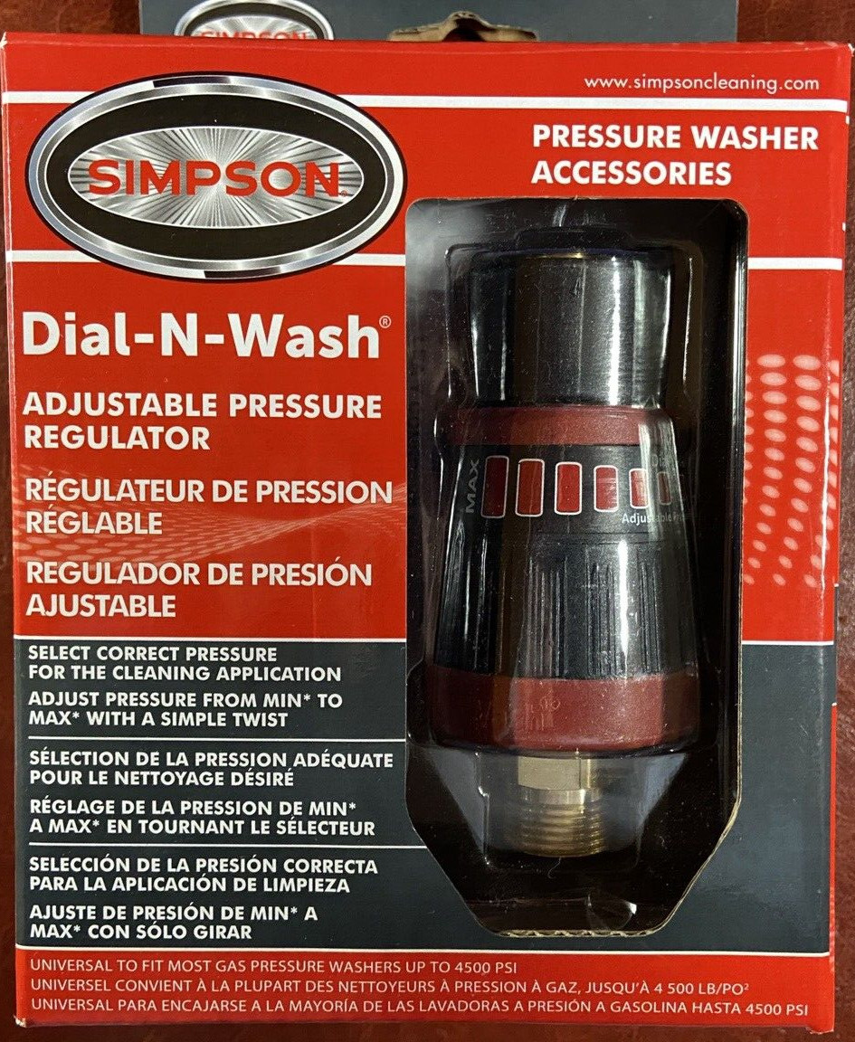 Simpson 4500PSI Dial-N-Wash Adjustable Pressure Washer Regulator 82232