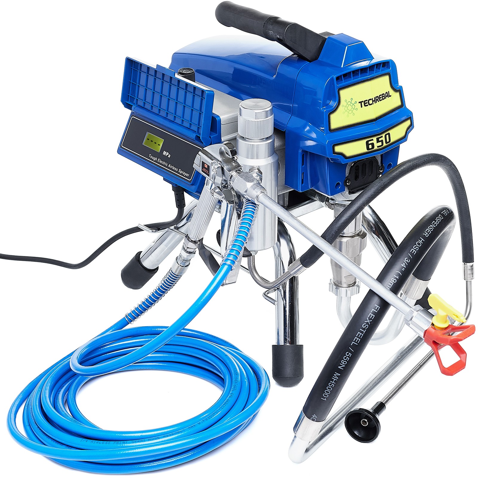 2200W piston hydrodynamic pump with gun, nozzle, 10m hose and Techrebal lance