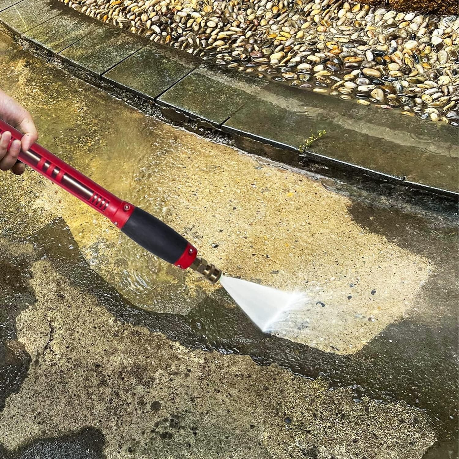High Pressure Washer Gun with 40 Inch Wand and Multiple Nozzle Tips Included