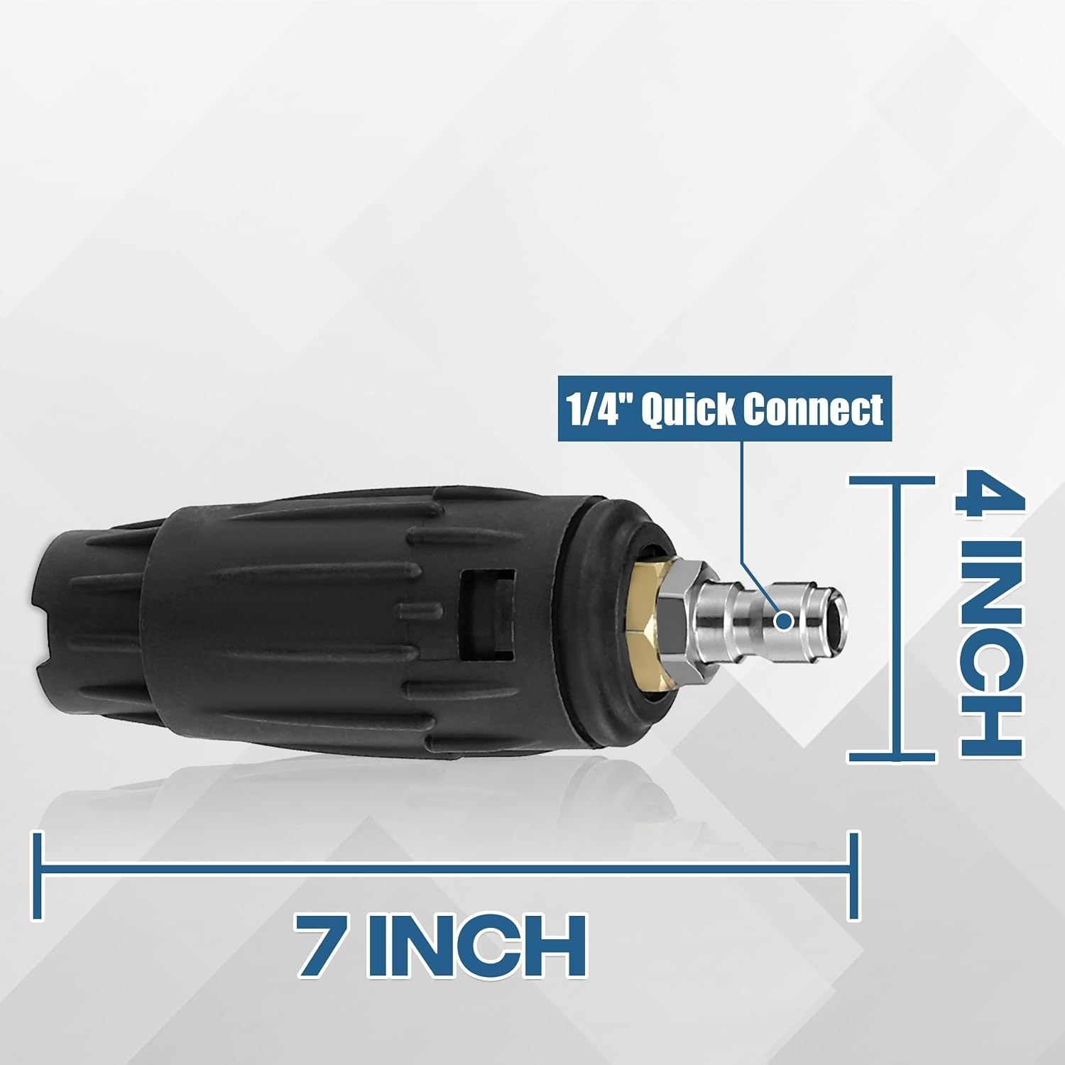 Adjustable Pressure Washer Nozzle Tip, 1/4″ Quick Connect | Variable Spray Pa…