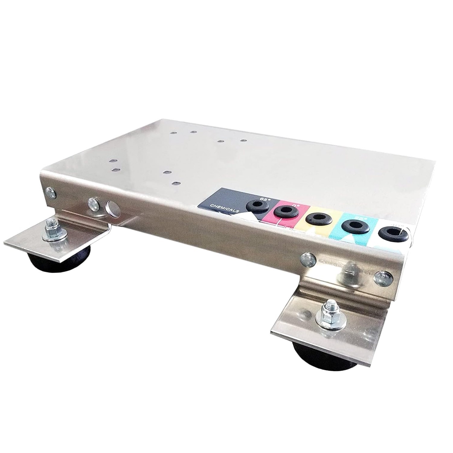 Lightweight Aluminum Skid Plate with Rubber Feet