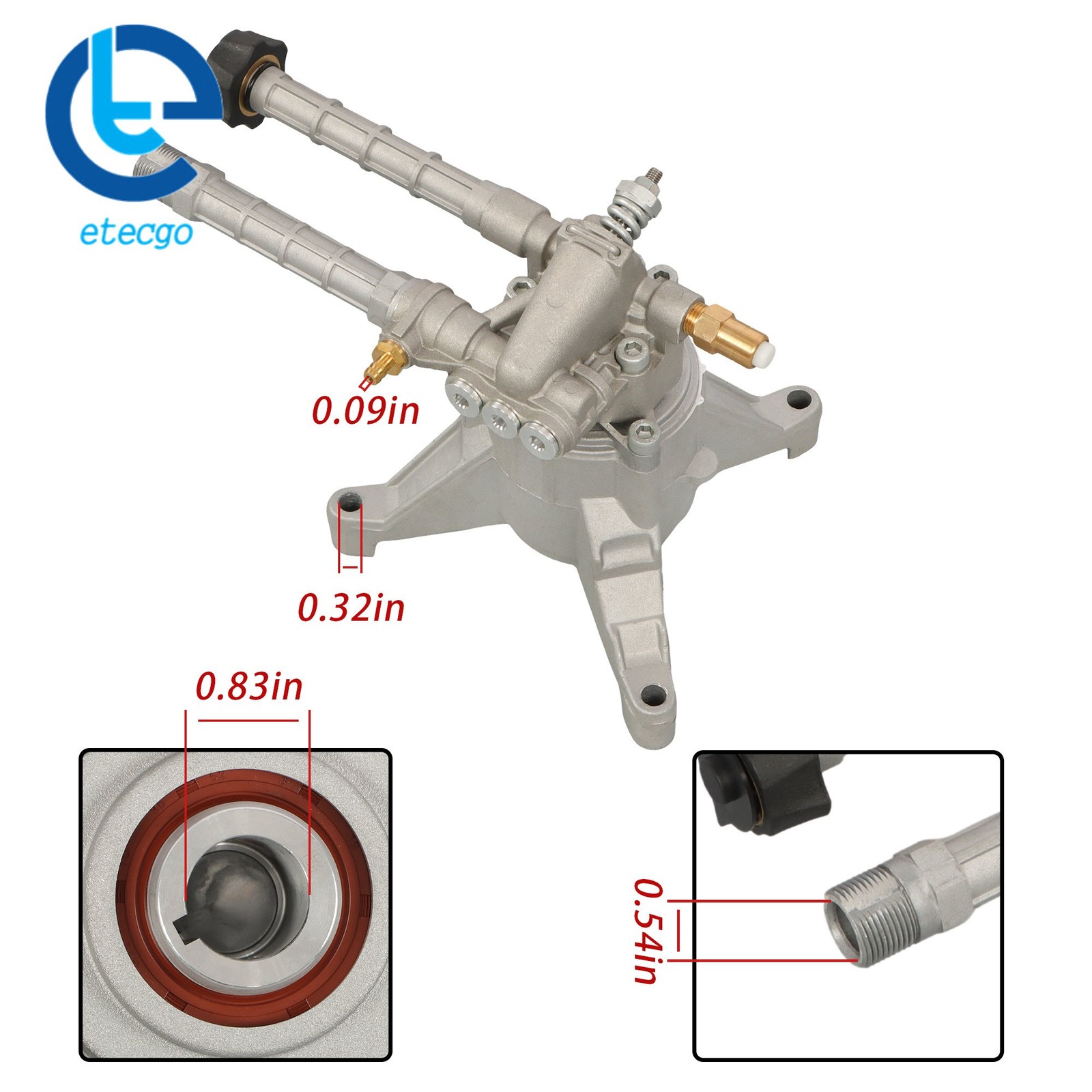 Pressure Washer Pump Replace For Troy Bilt SRMW22G26-EZ Water Pump 2800 Psi