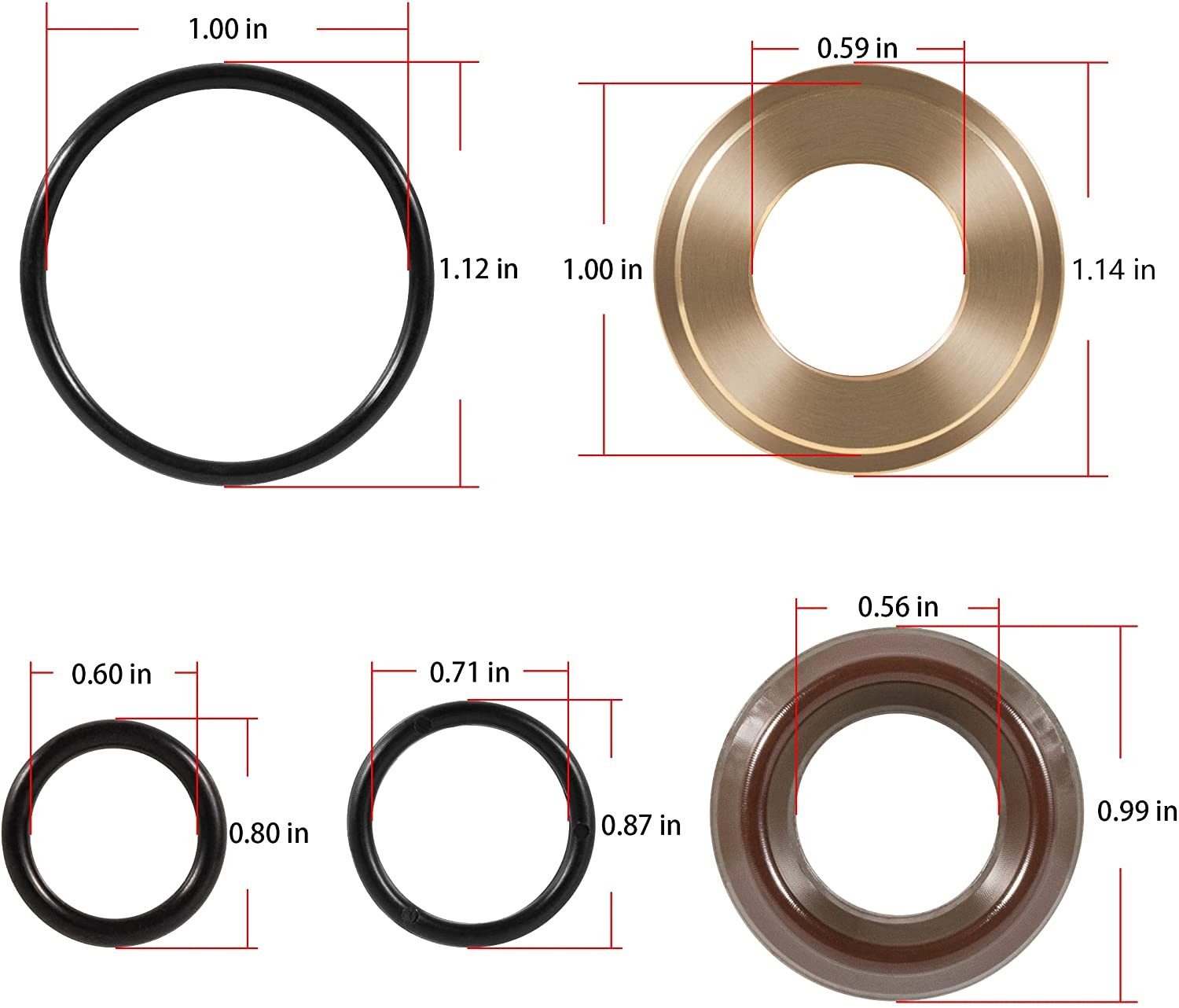 Inter pump K96 Packing KIT Seal For GP K96 KIT96 15mm TT Series 51 Pumps