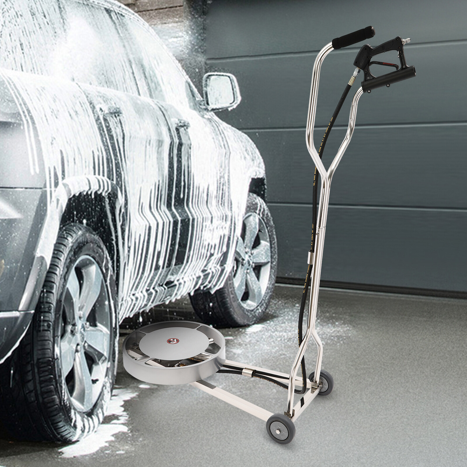 20″ Pressure Washer 2 Nozzles Undercarriage Cleaner Under Car Chassis Cleaning