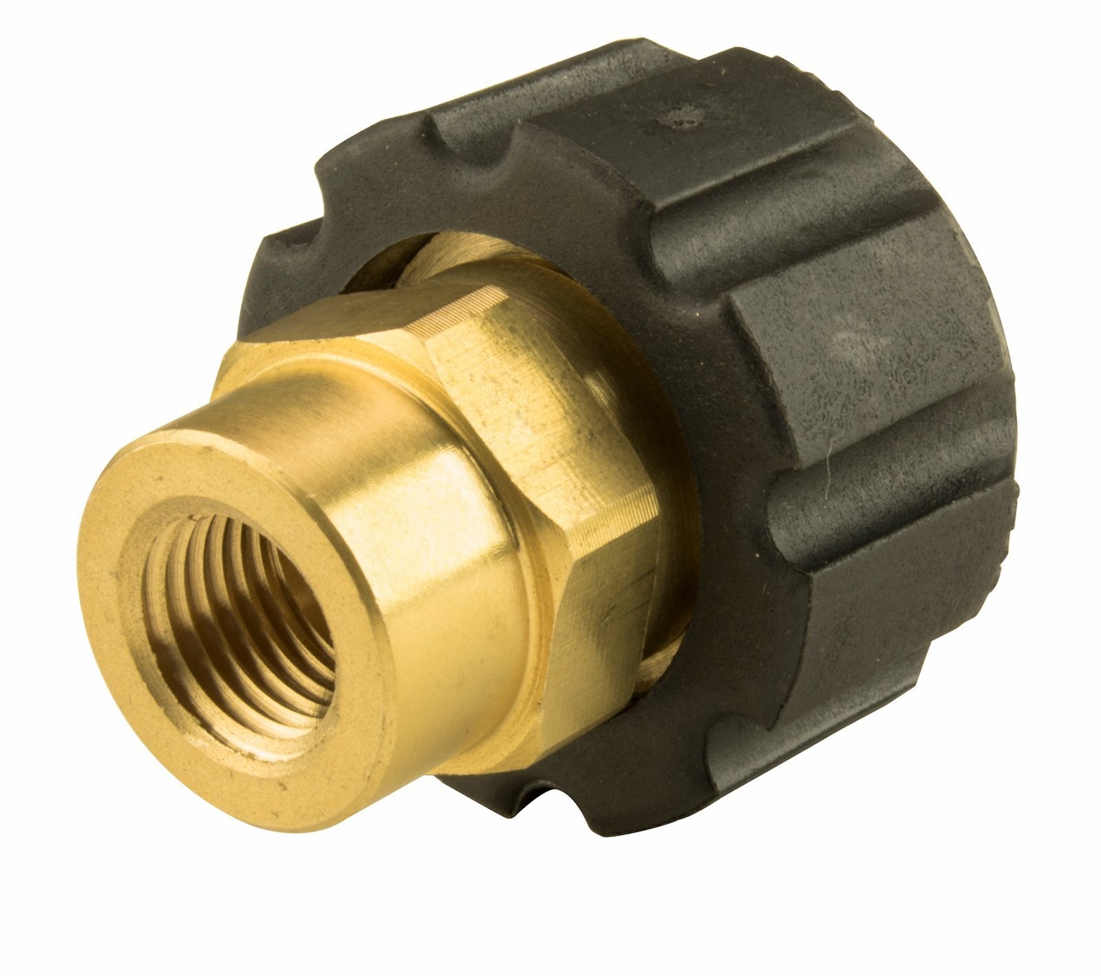 Brass Twist Coupler Adapter 1/4 Inch FNPT x 22mm 4500 PSI Power Washers