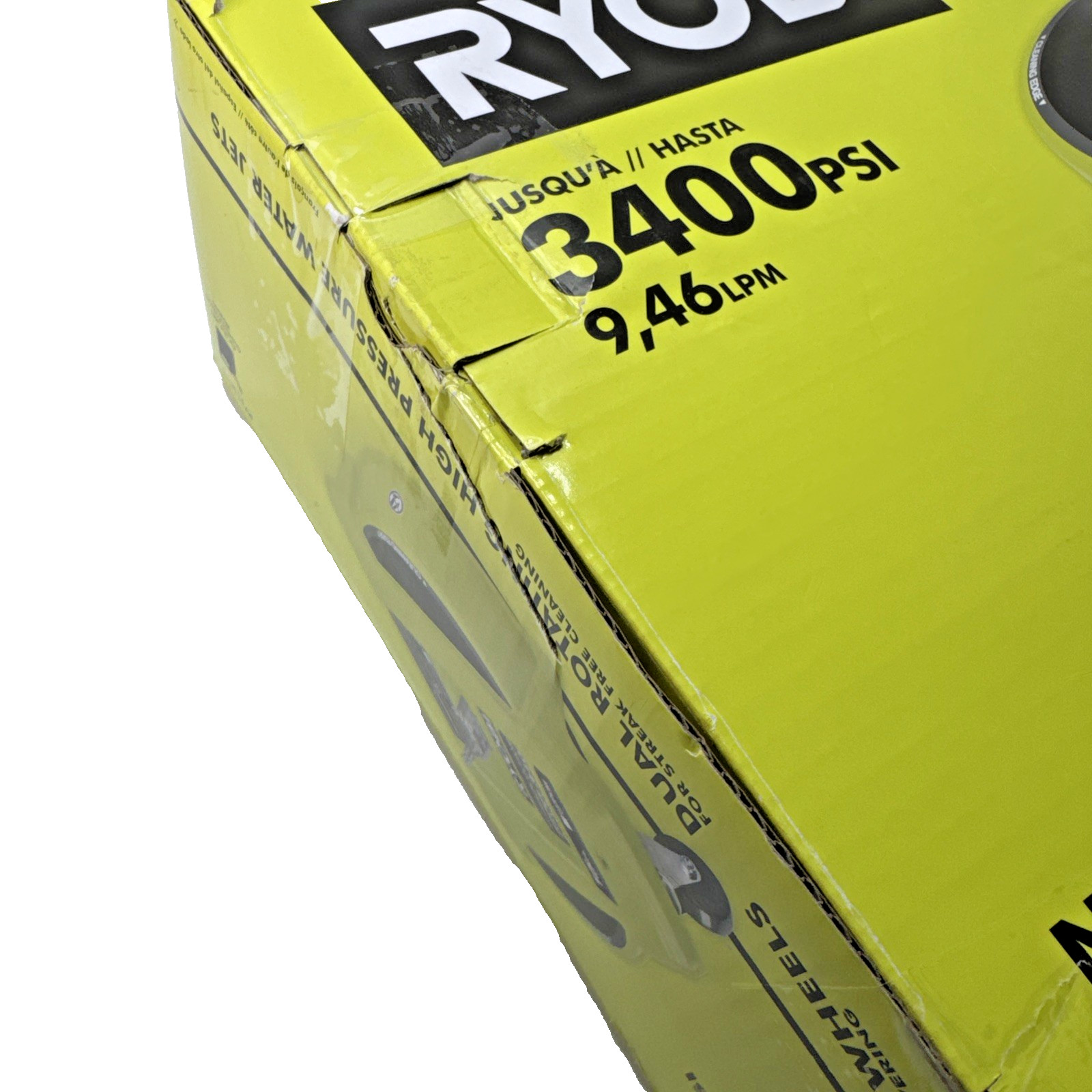 NOS RYOBI 15in. 3400PSI Gas Pressure Washer Surface Cleaner on Wheels RY31SC15