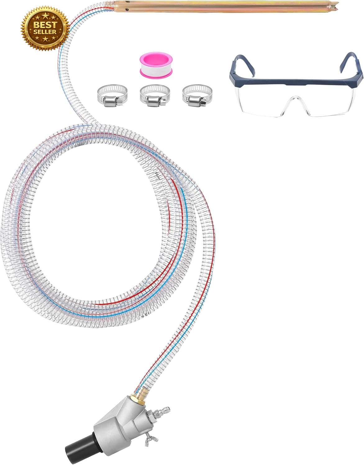 Pressure Washer Sandblasting Kit 5000PSI 8GPM Dustless Wet 1/4 Connect