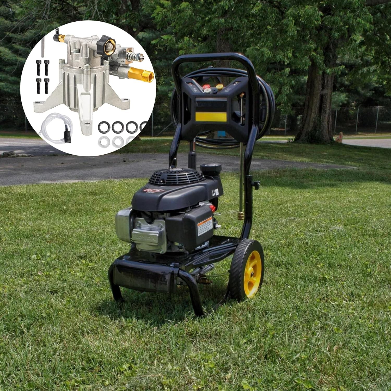 Pre-Filled Oil, Maintenance-Free Pump with Thermal Relief Valve Included