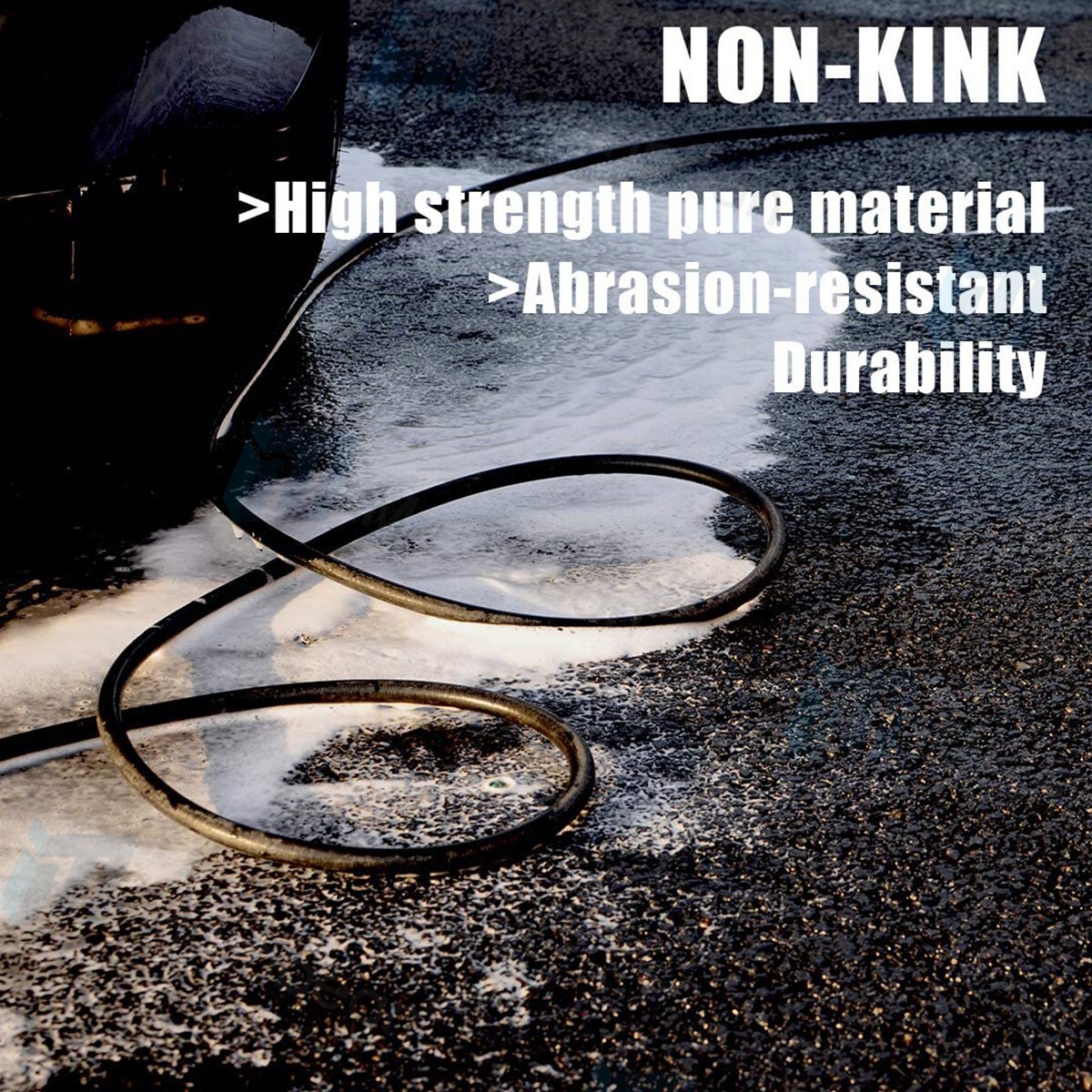25FT 5800PSI Replacement High Pressure Power Washer Hose M22- 3/8″ Quick Connect