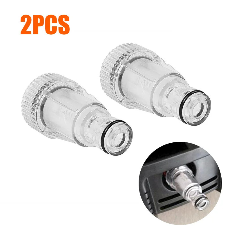 2Pcs Car Washer Machine Water and 10Pcs Clear Filters Nets for Karcher K2K7 High
