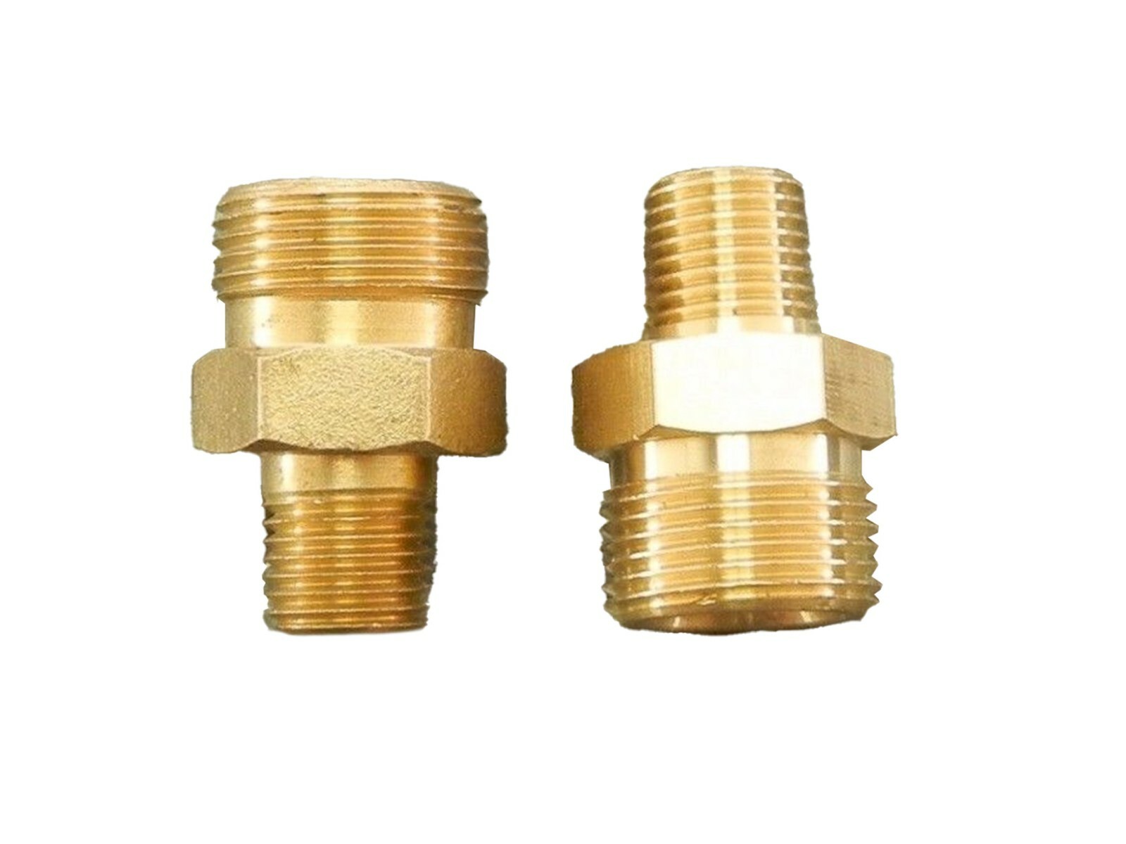 Pressure Washer Gun Or Hose Fitting 1/4 Male X M22 High Pressure Brass 2 In Kit