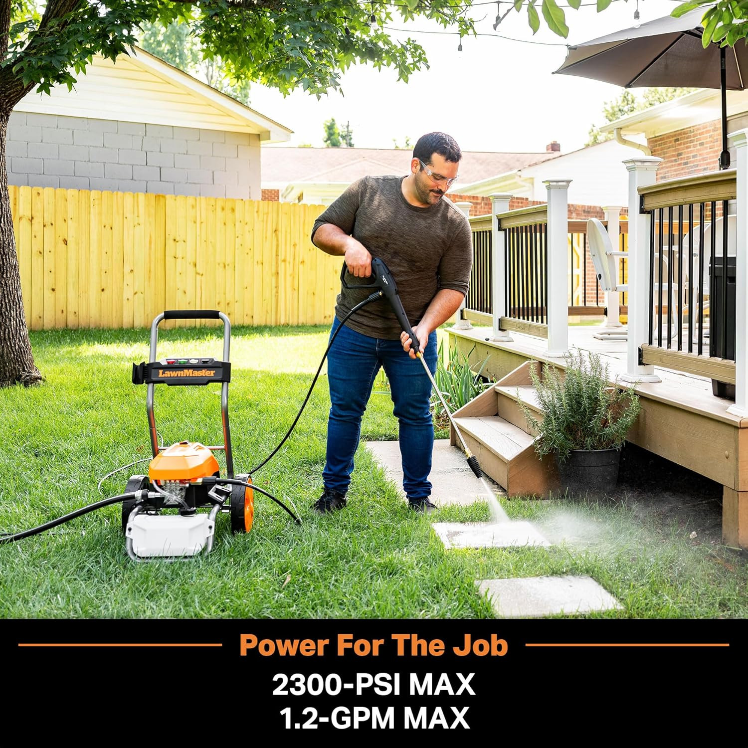 LT2100B Electric Pressure Washer 2300 PSI MAX 13 Amp 1.2 GPM CSA Certified with