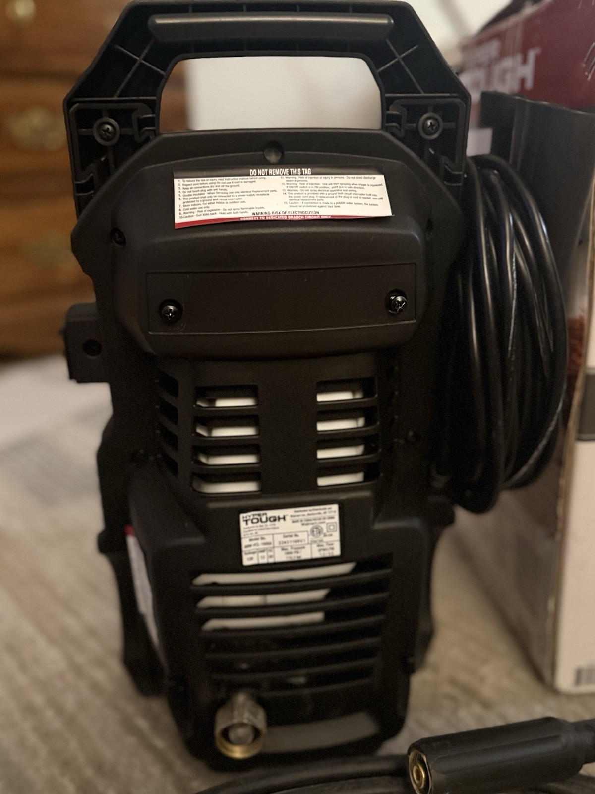 Hyper Tough 1600 PSI Electric Pressure Washer w/ Foam Applicator Attachment
