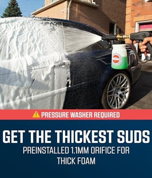 Foam Cannon for Pressure Washer (Wide Mouth) – Car Wash Snow Wide Mouth Bottle