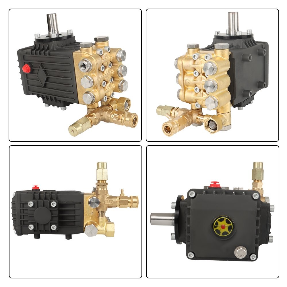 24mm 3600 PSI 4.9GPM Pressure Power Washer Pump Solid Shaft Belt Drive