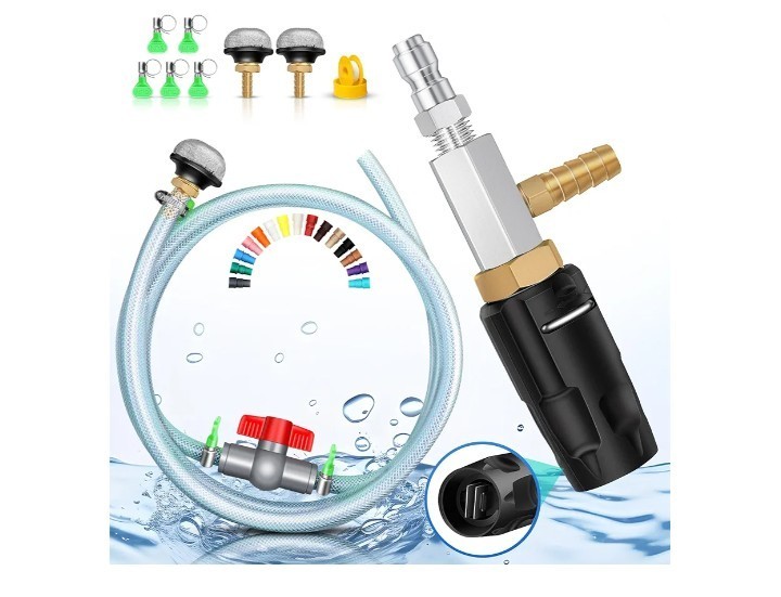 Adjustable Long Range Pressure Washer Nozzle Kit, New,Open Box