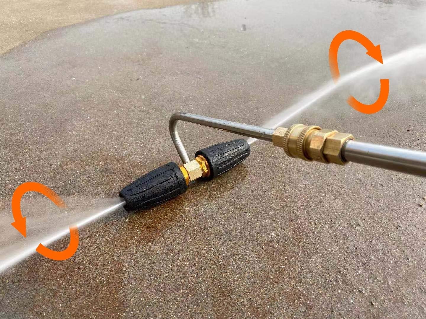 Efficient Gutter Cleaning Tool with Quick Connect for Pressure Washers, 3300 PSI