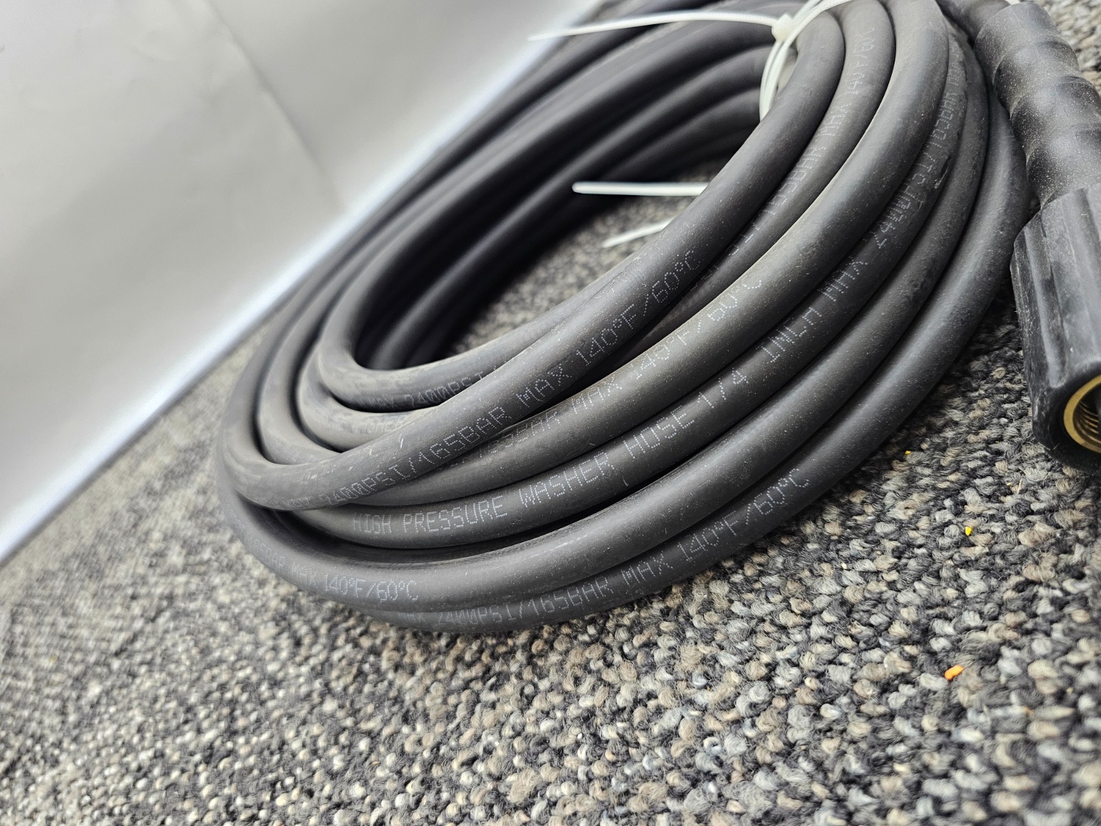 25 FT x 1/4 Inch 4800MAX PSI Pressure Washer Replacement Hose Black