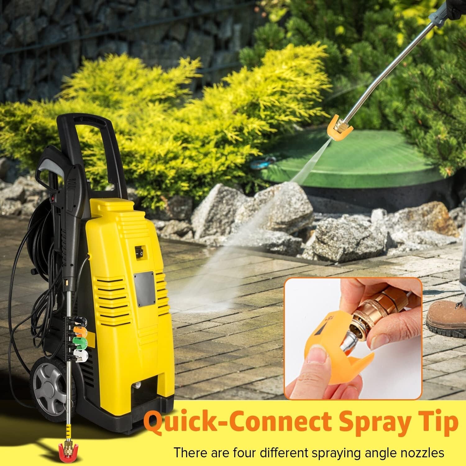 SPX3000-TPS Quick Connect Pressure Washer Nozzle Head Compatible with Sun Joe