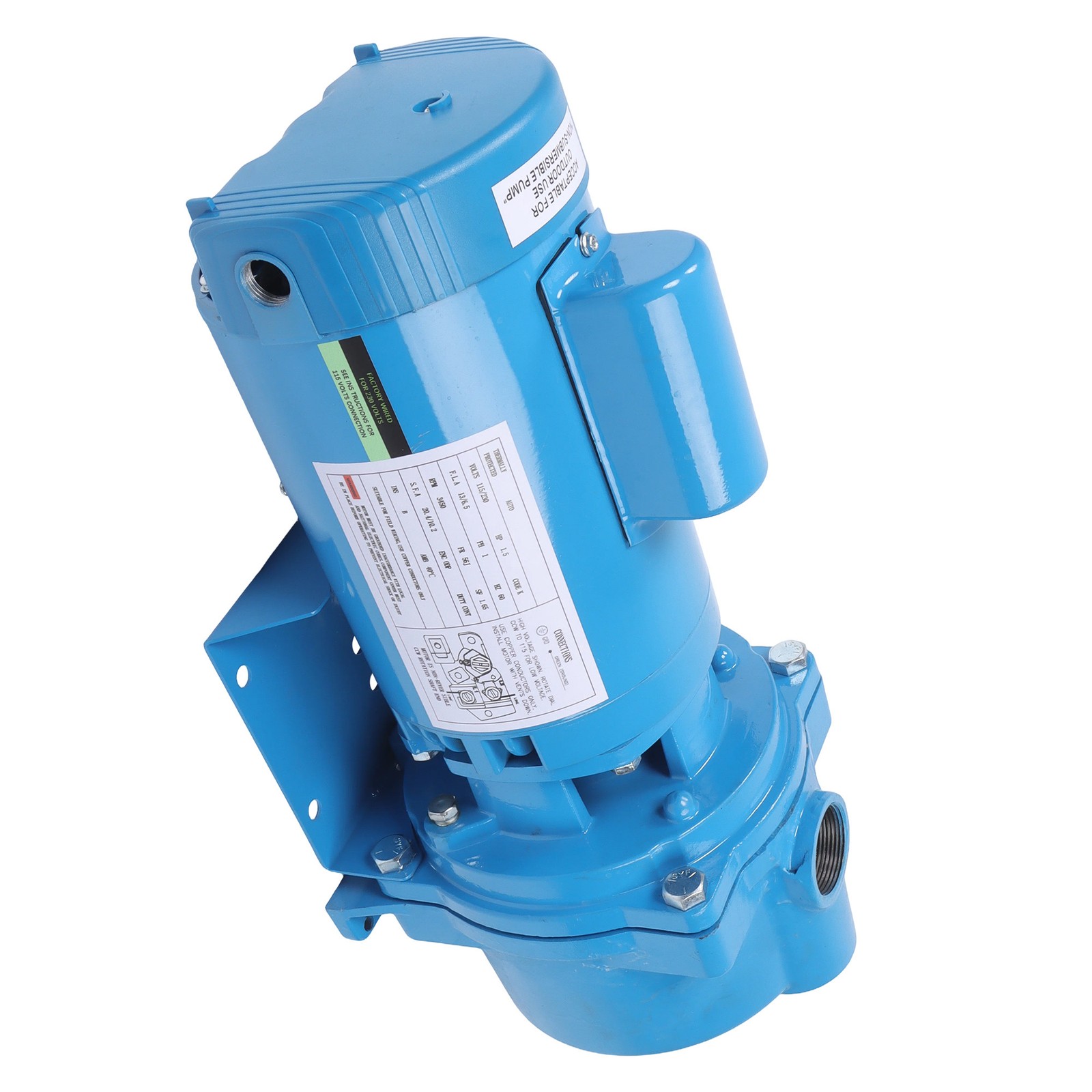 LABLT GT15 Water Well Irrigation Sprinkler Pump 1PH 115/230V Self Priming 1.5 HP