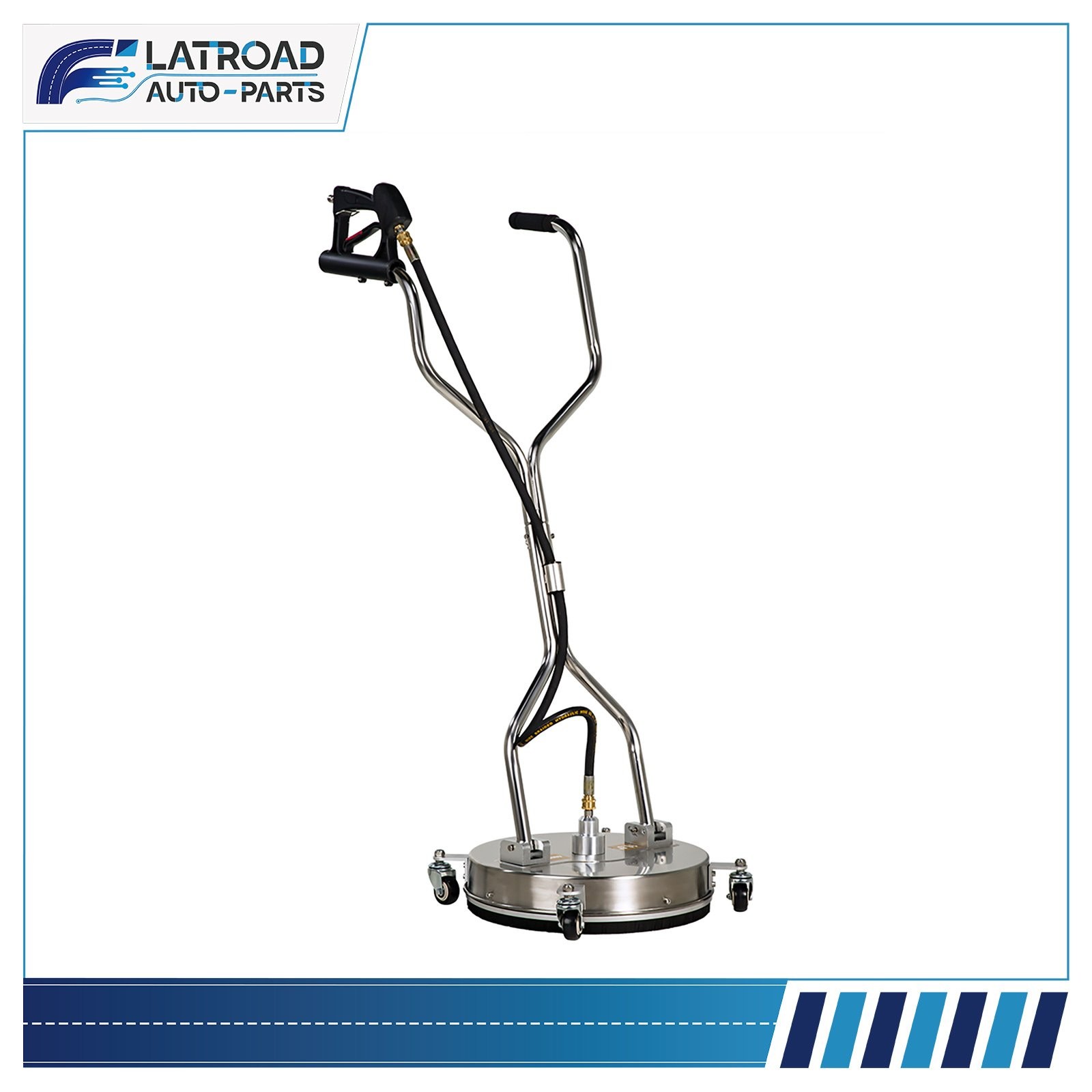 ✅16.5″ Pressure Washer Surface Cleaner With Handles W/ 4 Spinner Wheels