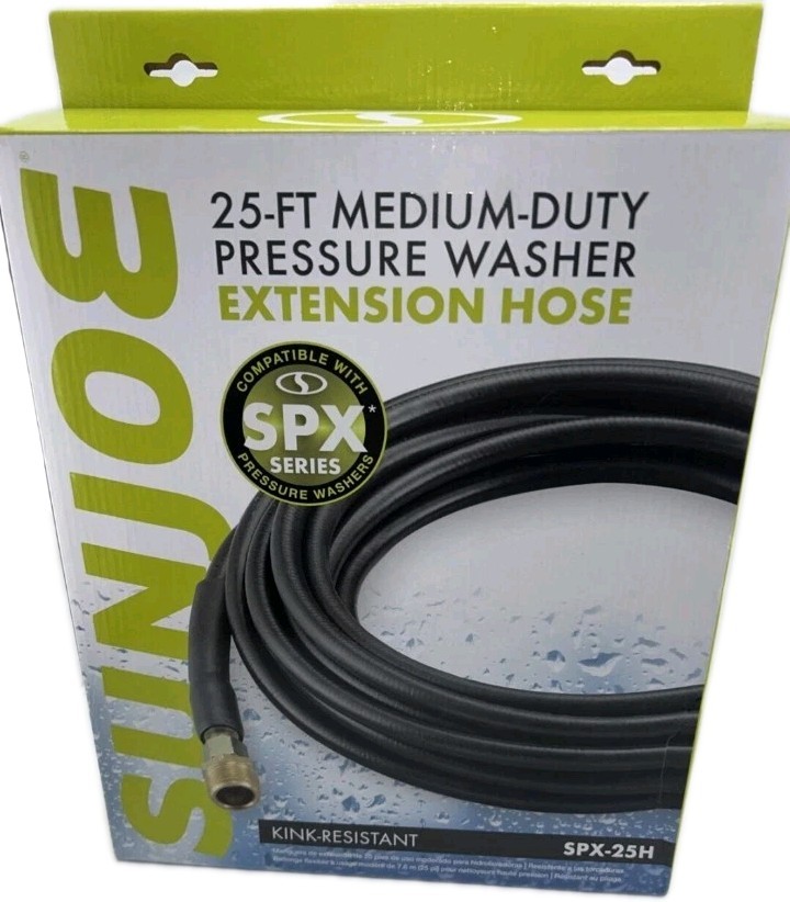 Heavy Duty 1/4″ x 25FT Pressure Washer Extension Hose for Sun Joe SPX 25H