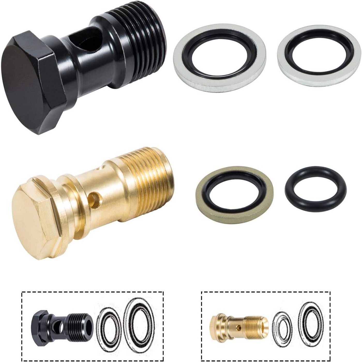 AR2119 Gymatic 3/B Unloader Mounting Bolt Kit for Annovi Reverberi RK XM Series