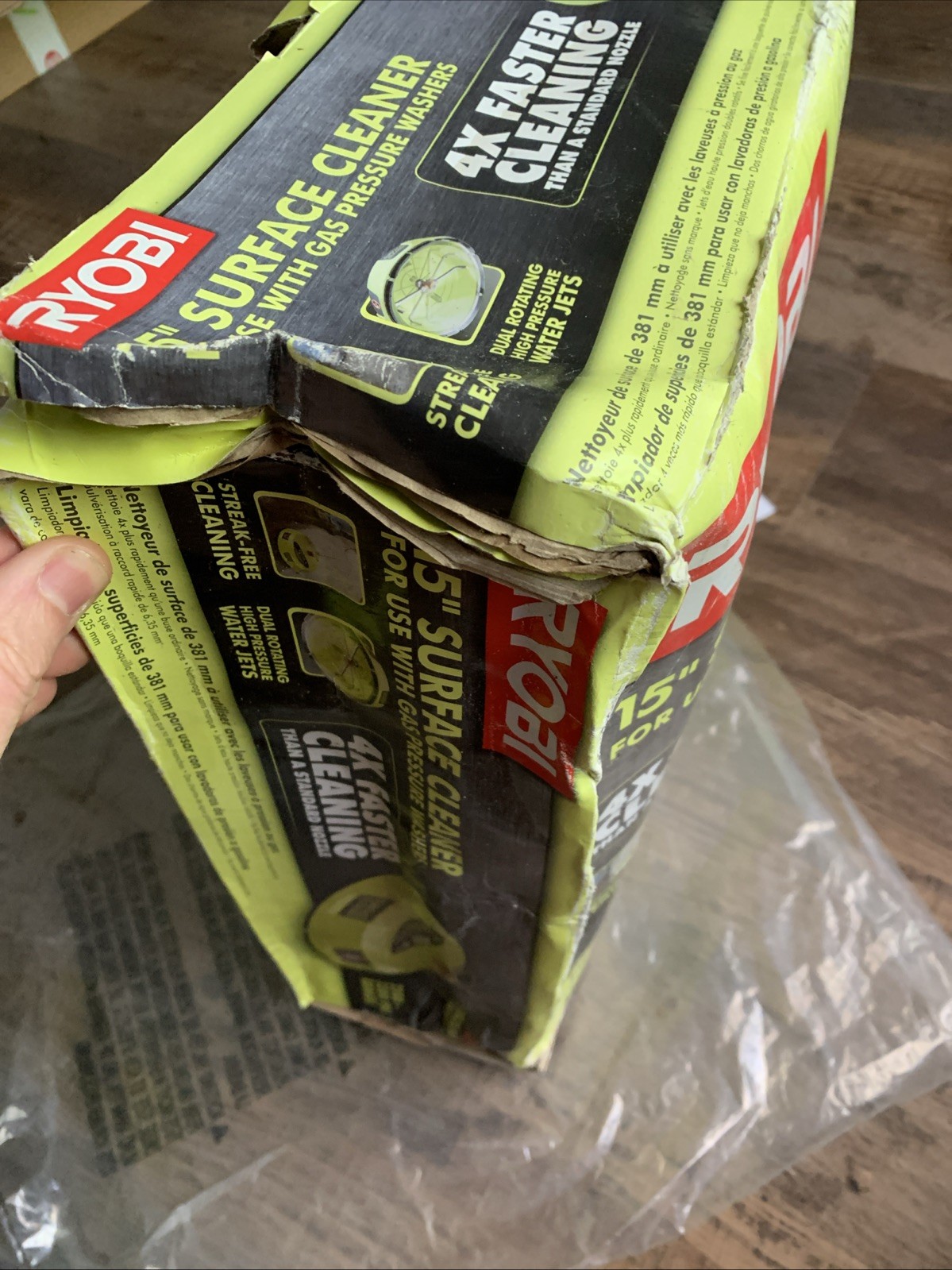 🔥 Brand New RYOBI 15 in. 3300 PSI Surface Cleaner for Gas Pressure Power Washer