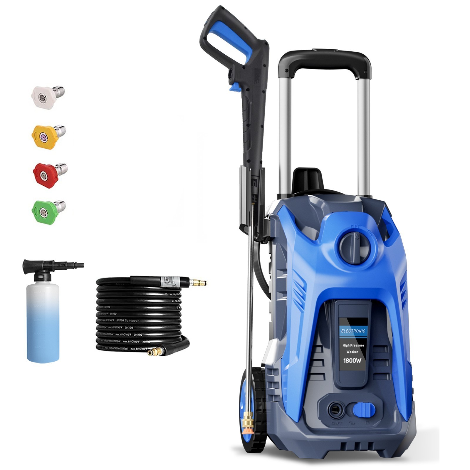 4200PSI 2.0GPM Electric Pressure Washer High Power Jet Car Garden Patio Cleaner